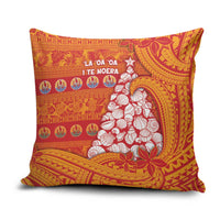 French Polynesia Christmas Pillow Cover Seashell Xmas Tree Tribal Waves DT05 Orange - Polynesian Pride