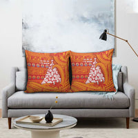 French Polynesia Christmas Pillow Cover Seashell Xmas Tree Tribal Waves DT05 - Polynesian Pride