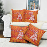 French Polynesia Christmas Pillow Cover Seashell Xmas Tree Tribal Waves DT05 - Polynesian Pride