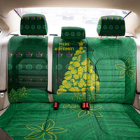 Cook Islands Christmas Back Car Seat Cover Seashell Xmas Tree Tribal Waves DT05 - Polynesian Pride