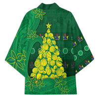 Cook Islands Christmas Kimono Seashell Xmas Tree Tribal Waves DT05 - Polynesian Pride