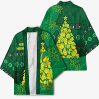 Cook Islands Christmas Kimono Seashell Xmas Tree Tribal Waves DT05 - Polynesian Pride
