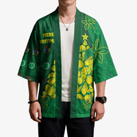 Cook Islands Christmas Kimono Seashell Xmas Tree Tribal Waves DT05 - Polynesian Pride