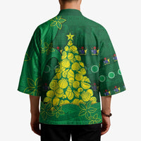 Cook Islands Christmas Kimono Seashell Xmas Tree Tribal Waves DT05 - Polynesian Pride