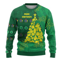 Cook Islands Christmas Ugly Christmas Sweater Seashell Xmas Tree Tribal Waves DT05 - Polynesian Pride