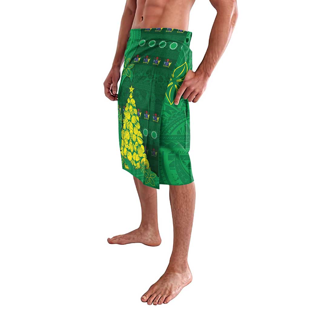 Cook Islands Christmas Lavalava Seashell Xmas Tree Tribal Waves DT05 - Polynesian Pride