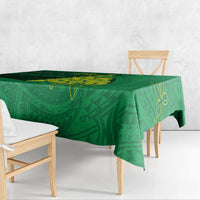 Cook Islands Christmas Tablecloth Seashell Xmas Tree Tribal Waves DT05 - Polynesian Pride