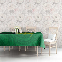 Cook Islands Christmas Tablecloth Seashell Xmas Tree Tribal Waves DT05 - Polynesian Pride