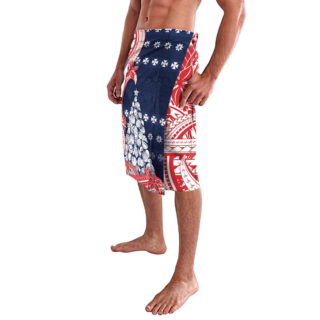 Wallis And Futuna Christmas Lavalava Seashell Xmas Tree Tribal Waves DT05 - Polynesian Pride