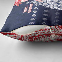 Wallis And Futuna Christmas Pillow Cover Seashell Xmas Tree Tribal Waves DT05 - Polynesian Pride