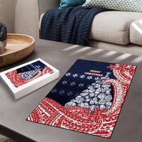 Wallis And Futuna Christmas Puzzle Seashell Xmas Tree Tribal Waves DT05 - Polynesian Pride
