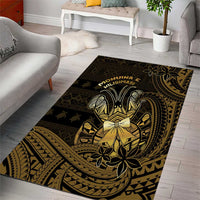 Niue Christmas Area Rug Niuean Crab Xmas Tribal Waves DT05 - Polynesian Pride