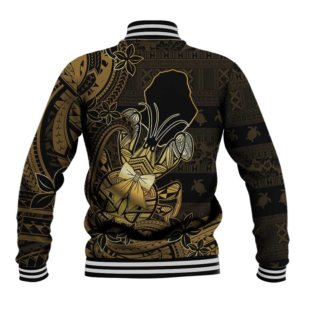 Niue Christmas Baseball Jacket Niuean Crab Xmas Tribal Waves DT05 - Polynesian Pride