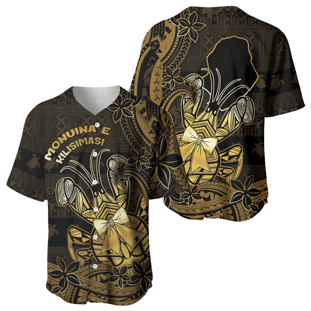 Niue Christmas Baseball Jersey Niuean Crab Xmas Tribal Waves DT05 - Polynesian Pride