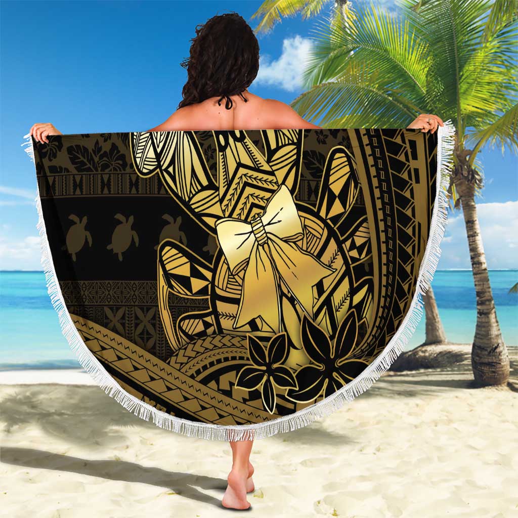 Niue Christmas Beach Blanket Niuean Crab Xmas Tribal Waves DT05 - Polynesian Pride