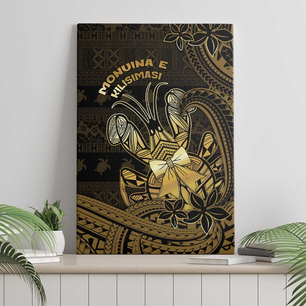 Niue Christmas Canvas Wall Art Niuean Crab Xmas Tribal Waves DT05 - Polynesian Pride