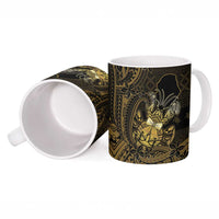 Niue Christmas Ceramic Mug Niuean Crab Xmas Tribal Waves DT05 - Polynesian Pride