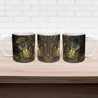Niue Christmas Ceramic Mug Niuean Crab Xmas Tribal Waves DT05 - Polynesian Pride