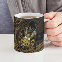 Niue Christmas Ceramic Mug Niuean Crab Xmas Tribal Waves DT05 - Polynesian Pride