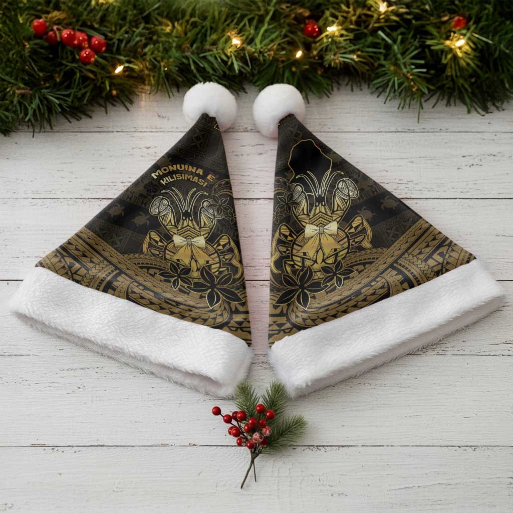 Niue Christmas Santa Hat Niuean Crab Xmas Tribal Waves DT05 - Polynesian Pride