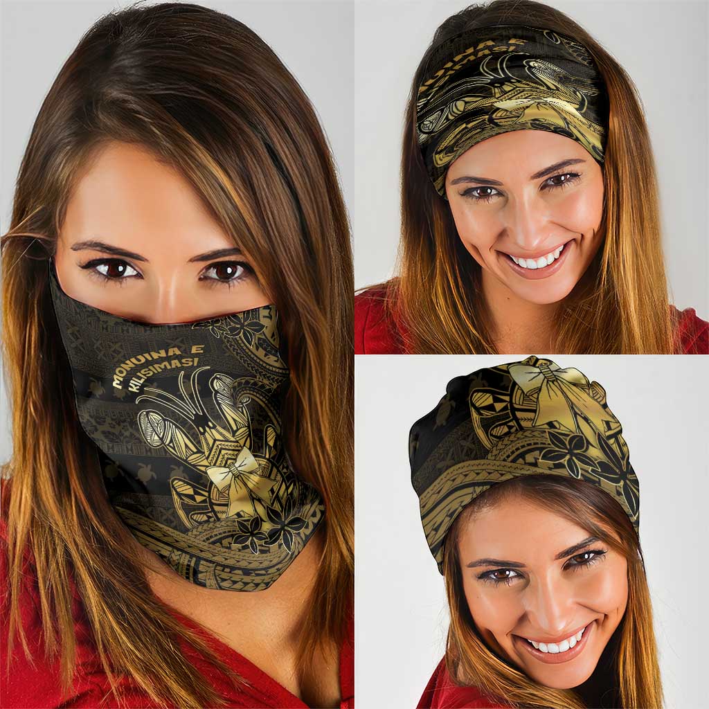 Niue Christmas Neck Gaiter Niuean Crab Xmas Tribal Waves DT05 - Polynesian Pride