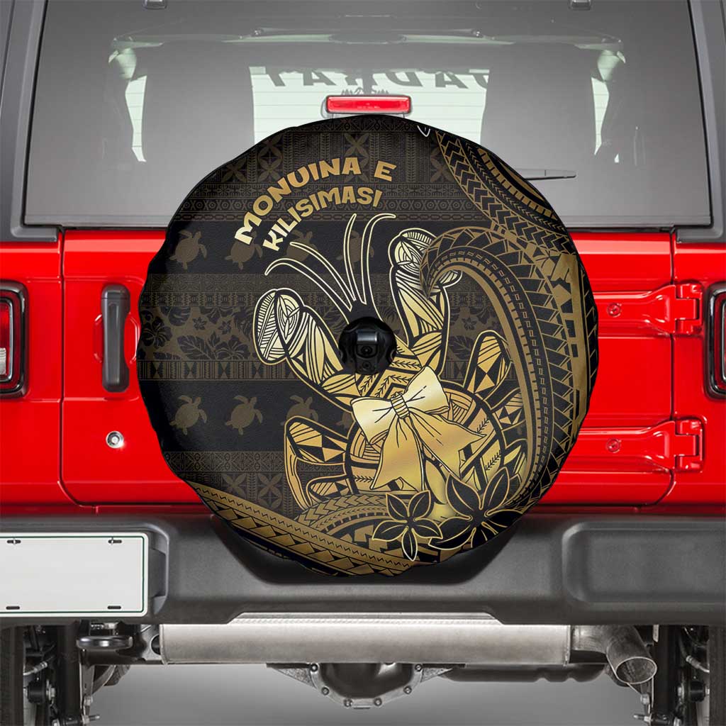 Niue Christmas Spare Tire Cover Niuean Crab Xmas Tribal Waves DT05 - Polynesian Pride