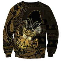 Niue Christmas Sweatshirt Niuean Crab Xmas Tribal Waves DT05 - Polynesian Pride