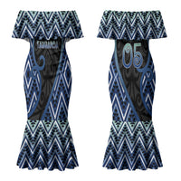 Custom Aotearoa Atua Tangaroa Couples Matching Mermaid Dress and Long Sleeve Button Shirt God Of Ocean Koru Patterns DT05 - Polynesian Pride