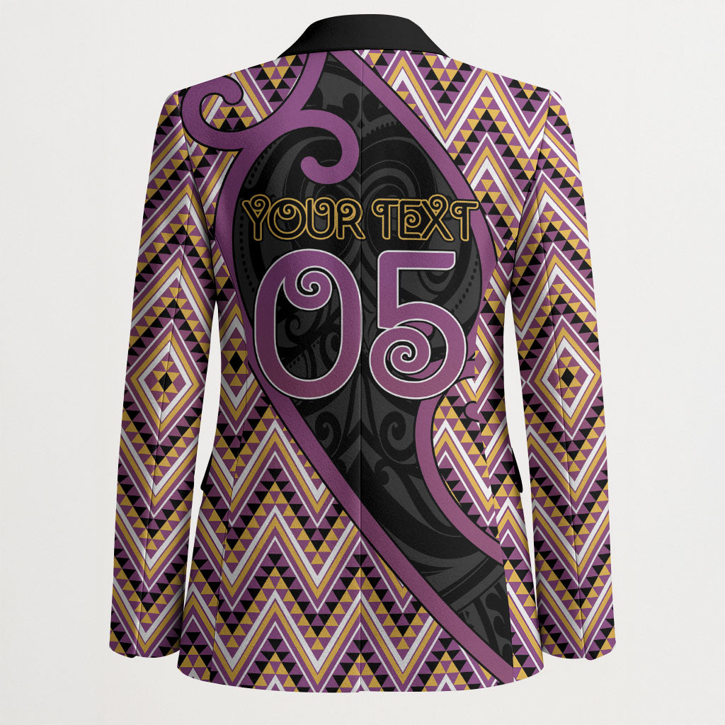 Custom Aotearoa Atua Rongomatane Blazer God Of Cultivated Foods Koru Patterns DT05 - Polynesian Pride