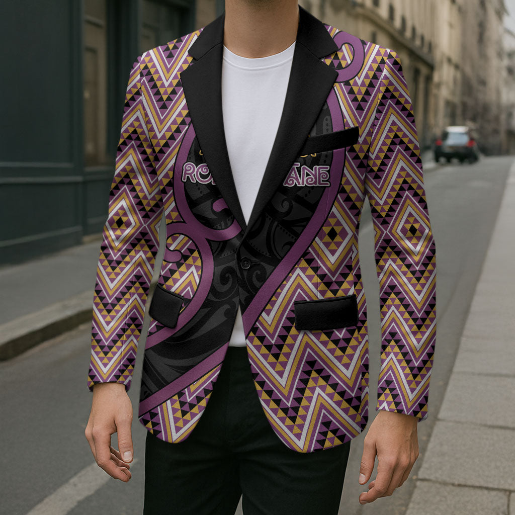 Custom Aotearoa Atua Rongomatane Blazer God Of Cultivated Foods Koru Patterns DT05 - Polynesian Pride