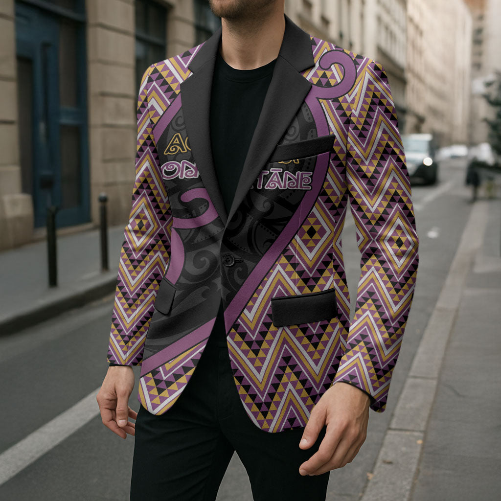 Custom Aotearoa Atua Rongomatane Blazer God Of Cultivated Foods Koru Patterns DT05 - Polynesian Pride