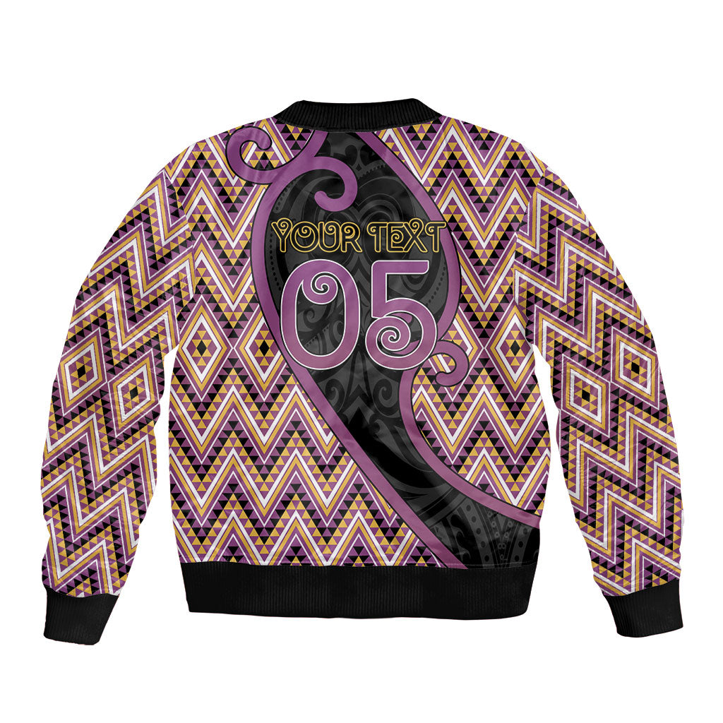 Custom Aotearoa Atua Rongomatane Bomber Jacket God Of Cultivated Foods Koru Patterns DT05 - Polynesian Pride
