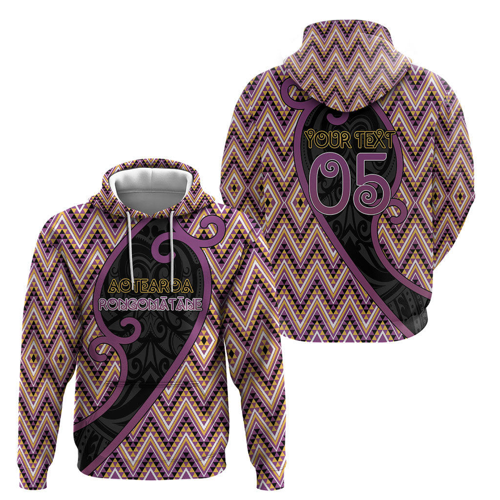 Custom Aotearoa Atua Rongomatane Hoodie God Of Cultivated Foods Koru Patterns DT05 - Polynesian Pride