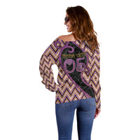 Custom Aotearoa Atua Rongomatane Off Shoulder Sweater God Of Cultivated Foods Koru Patterns DT05 - Polynesian Pride