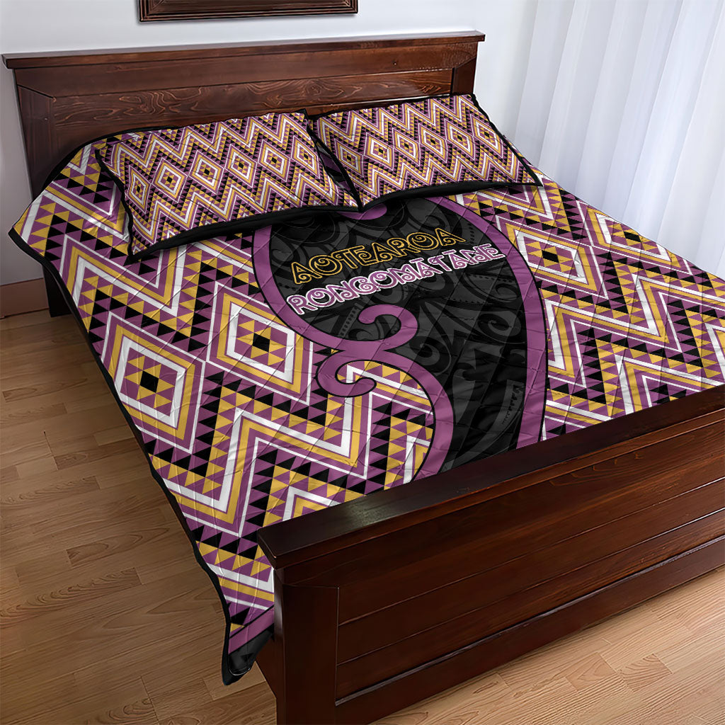 Aotearoa Atua Rongomatane Quilt Bed Set God Of Cultivated Foods Koru Patterns DT05 - Polynesian Pride