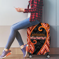 Aotearoa Atua Ruaumoko Luggage Cover God Of Volcanoes Koru Patterns DT05 - Polynesian Pride