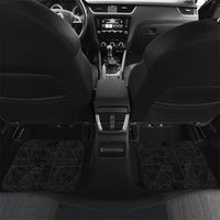 Personalised Tonga Kilisimasi Fiefia Car Mats Praying Santa Hibiscus Cross DT05 Set 2pcs - Back Red - Polynesian Pride