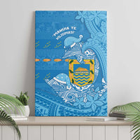 Tuvalu Christmas Canvas Wall Art Dolphins Santa Xmas Tribal Waves DT05 - Polynesian Pride