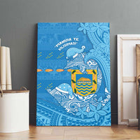 Tuvalu Christmas Canvas Wall Art Dolphins Santa Xmas Tribal Waves DT05 - Polynesian Pride