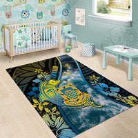 Tuvalu Area Rug Dolphin On The Waves DT05 - Polynesian Pride