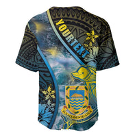 Personalised Tuvalu Baseball Jersey Dolphin On The Waves DT05 - Polynesian Pride