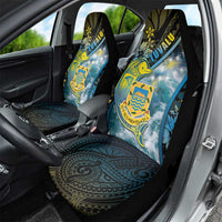 Tuvalu Car Seat Cover Dolphin On The Waves DT05 - Polynesian Pride