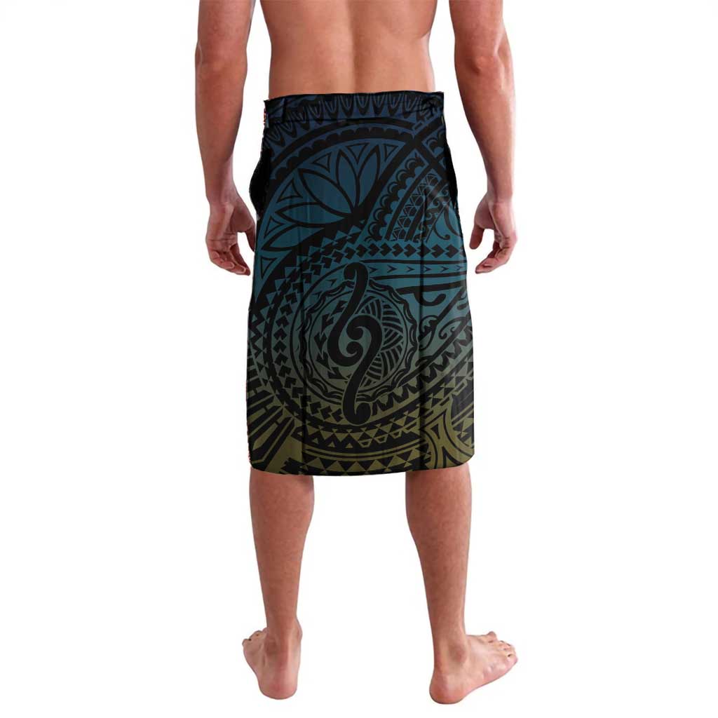 Personalised Tuvalu Lavalava Dolphin On The Waves DT05 - Polynesian Pride