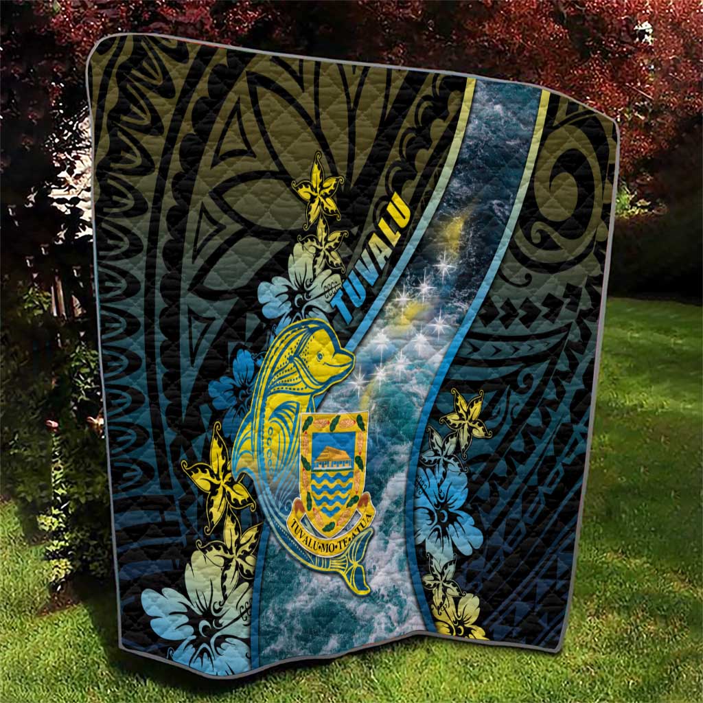 Tuvalu Quilt Dolphin On The Waves DT05 - Polynesian Pride