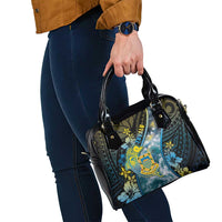 Tuvalu Shoulder Handbag Dolphin On The Waves DT05 - Polynesian Pride