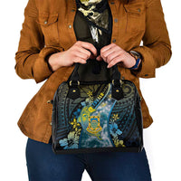Tuvalu Shoulder Handbag Dolphin On The Waves DT05 - Polynesian Pride