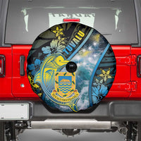 Tuvalu Spare Tire Cover Dolphin On The Waves DT05 - Polynesian Pride