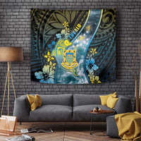 Tuvalu Tapestry Dolphin On The Waves DT05 Blue - Polynesian Pride