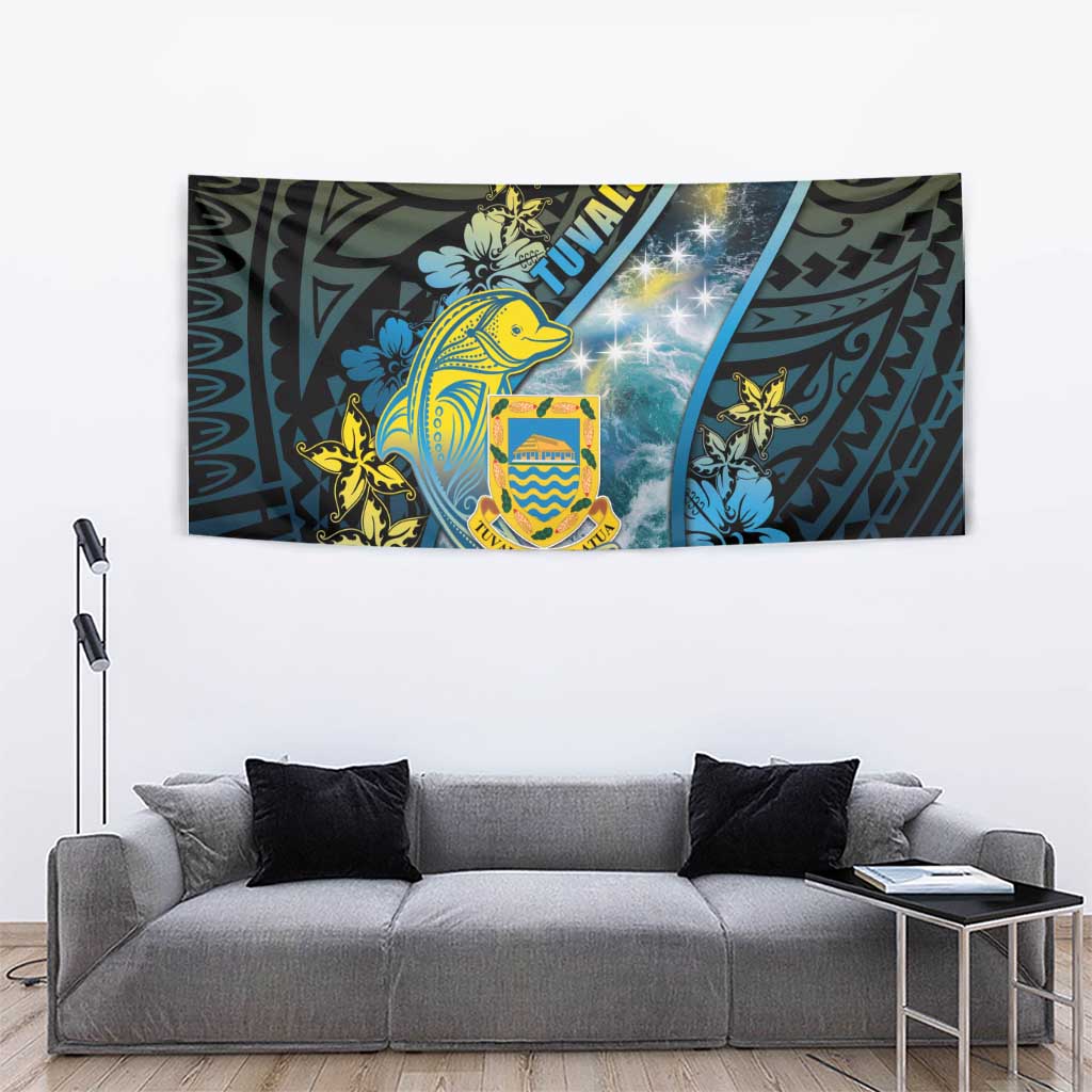 Tuvalu Tapestry Dolphin On The Waves DT05 - Polynesian Pride