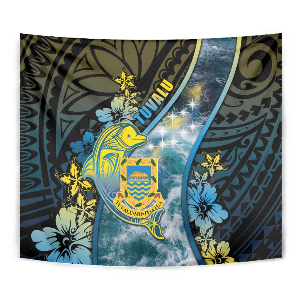 Tuvalu Tapestry Dolphin On The Waves DT05 - Polynesian Pride
